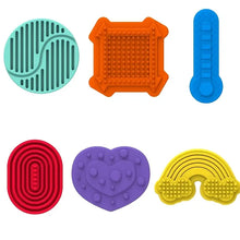 Load image into Gallery viewer, Pack of 6 Silicone Tactile Worry Stones (chewable)