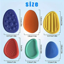 Load image into Gallery viewer, Pack of 6 Silicone Tactile Worry Stones (chewable)