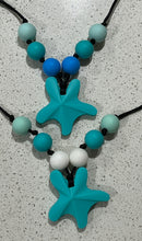 Load image into Gallery viewer, Silicone Starfish & Beads Chew Necklace