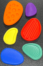 Load image into Gallery viewer, Pack of 6 Silicone Tactile Worry Stones (chewable)