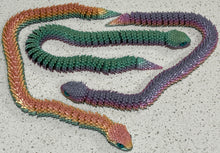 Load image into Gallery viewer, 3D Printed Articulated Snake Fidget Toy
