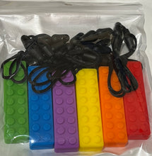 Load image into Gallery viewer, Silicone Brick Chew Necklace