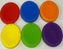 Load image into Gallery viewer, Pack of 6 Silicone Tactile Worry Stones (chewable)