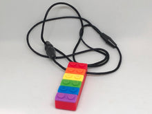 Load image into Gallery viewer, Silicone Brick Chew Necklace