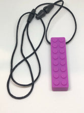 Load image into Gallery viewer, Silicone Brick Chew Necklace