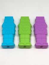 Load image into Gallery viewer, Silicone Robot Pencil Topper Chew