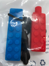 Load image into Gallery viewer, Adjustable Brick Necklace and Pencil Topper Chew Set