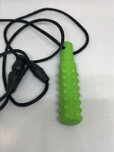 Load image into Gallery viewer, Adjustable Silicone Tactile Baton Chew Necklace