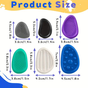 Pack of 6 Silicone Tactile Worry Stones (chewable)
