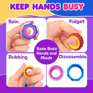 Tactile Mix and Match Fidget Ring
