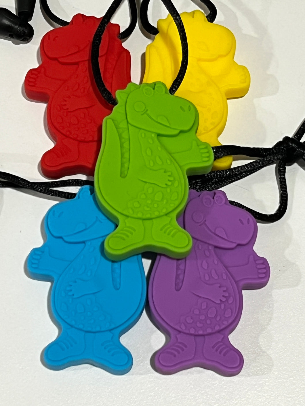 Adjustable Silicone Dinosaur Chew Necklace