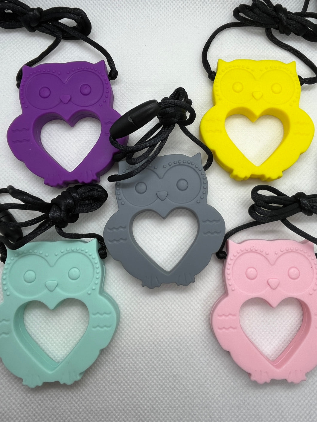 Silicone Owl Chew Necklace