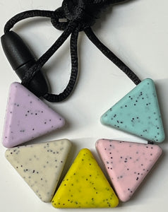 Silicone Triangle Chew Necklace