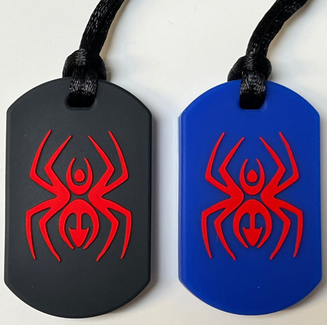 Silicone Spider Tag Chew Necklace