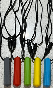 Adjustable Silicone Tactile Crayon Chew Necklace