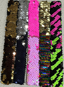 Reversible Sequin Tactile Slap Bands