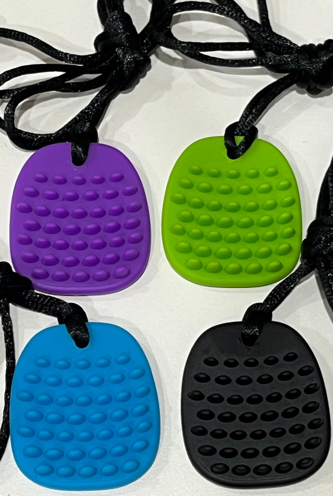 Adjustable Silicone Tactile Fidget and Chew Necklace