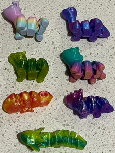 Small 3D Printed Articulated Animal Fidget Toy