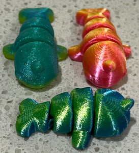 Small 3D Printed Articulated Animal Fidget Toy