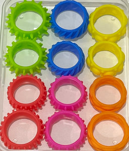 Tactile Silicone Fidget Rings