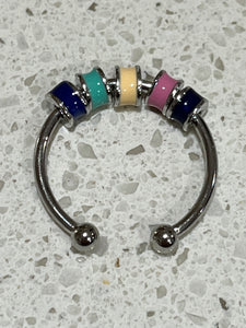 Anxiety Fidget Bead Ring - Rainbow