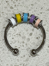 Load image into Gallery viewer, Anxiety Fidget Bead Ring - Rainbow
