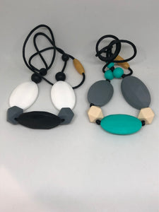 Assorted Silicone Bead Chew / Teething Necklaces