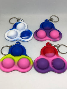 Dimple Pop Keyring - Flexible Silicone Outer