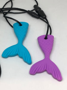 Adjustable Silicone Mermaid Chew Necklace