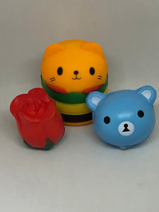 Assorted Slow Release Squeeze Pencil Toppers