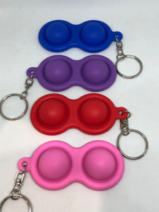 Dimple Pop Keyring - Flexible Silicone Outer