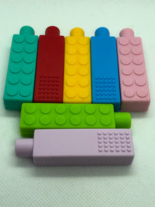 Silicone Brick Pencil Topper Chew