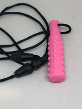 Load image into Gallery viewer, Adjustable Silicone Tactile Baton Chew Necklace
