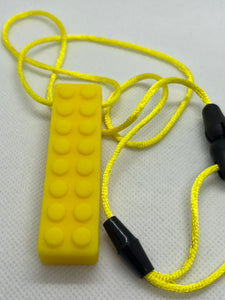 Silicone Brick Chew Necklace