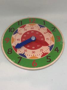 Wooden Time Teaching Clock