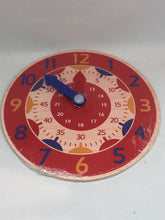Load image into Gallery viewer, Wooden Time Teaching Clock
