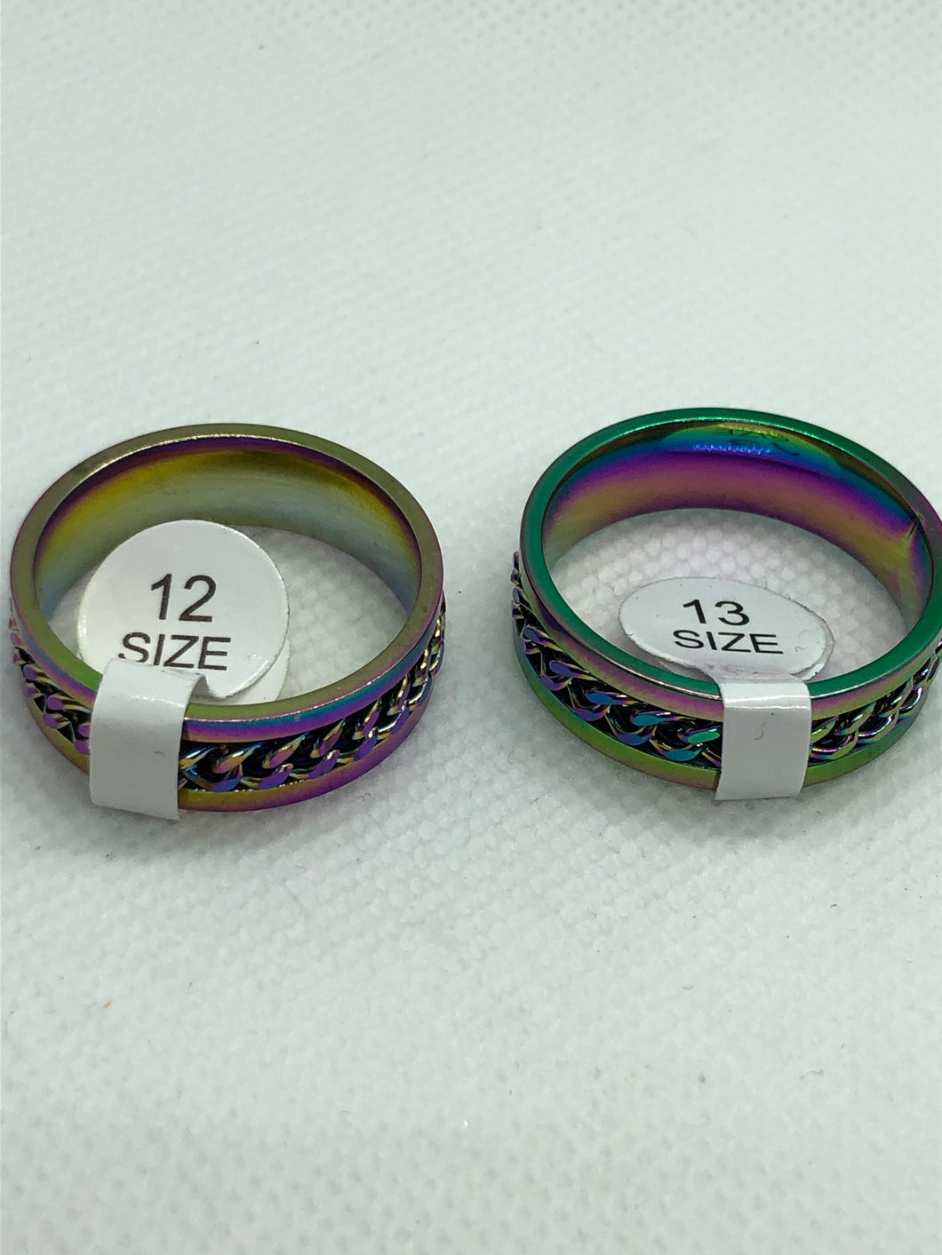 Seconds Chain Fidget Ring - Rainbow