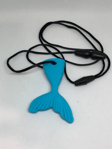 Adjustable Silicone Mermaid Chew Necklace