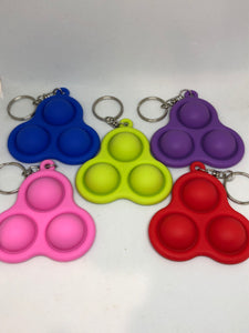 Dimple Pop Keyring - Flexible Silicone Outer