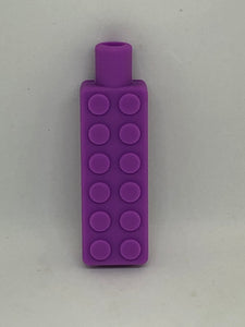 Silicone Brick Pencil Topper Chew