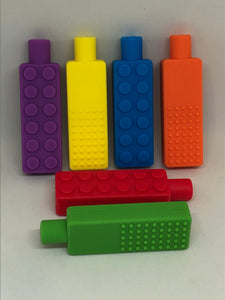 Silicone Brick Pencil Topper Chew