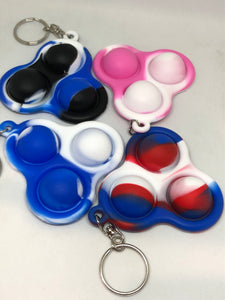 Dimple Pop Keyring - Flexible Silicone Outer