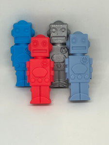 Silicone Robot Pencil Topper Chew