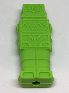 Silicone Robot Pencil Topper Chew