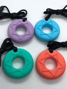 Silicone Donut Chew Necklace